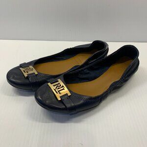 Ralph Lauren navy ballet flat in sz 7.5.